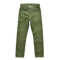 SauceZhan | Xinjiang Cotton Red Ear OG107 Sulphur Green Denim Pants