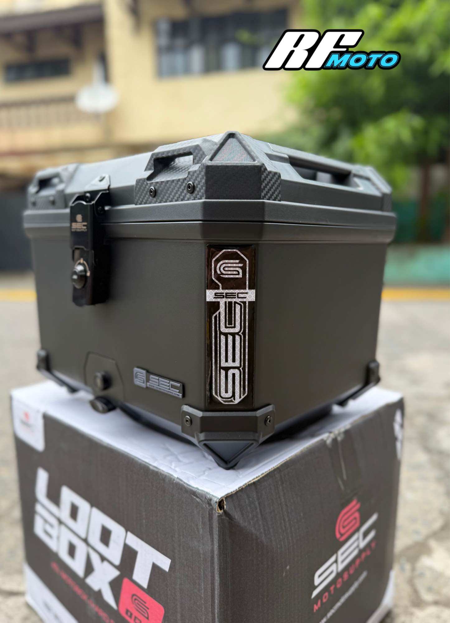 SEC LOOT BOX 45L Hard Plastic Top Box Promo with Freebies | Lazada PH