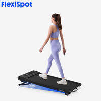 FlexiSpot WPM03 Compact Auto-Incline Treadmill for Walking – 12% Max Incline 39.4″ x 16.9″ Deck 275 lb Weight Limit