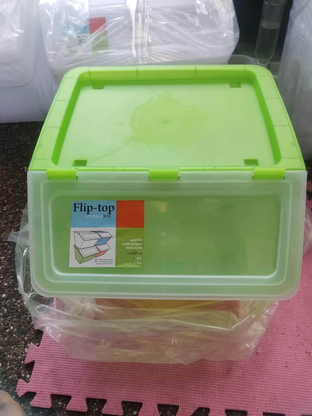 Flip top storage Box (48L56L) Lazada PH