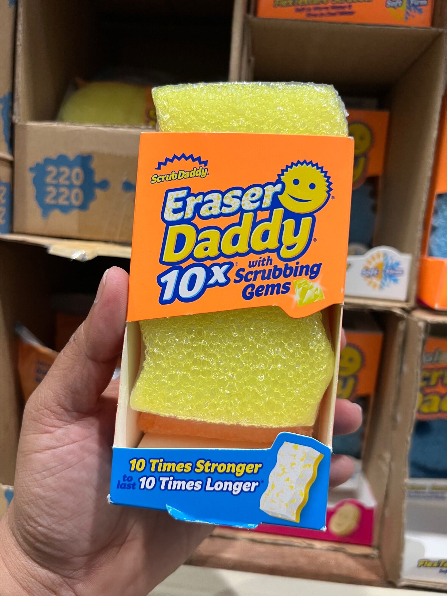 SCRUB DADDY ERASER DADDY 10X WITH SCRUBBING GEMS DUO PACK Lazada PH