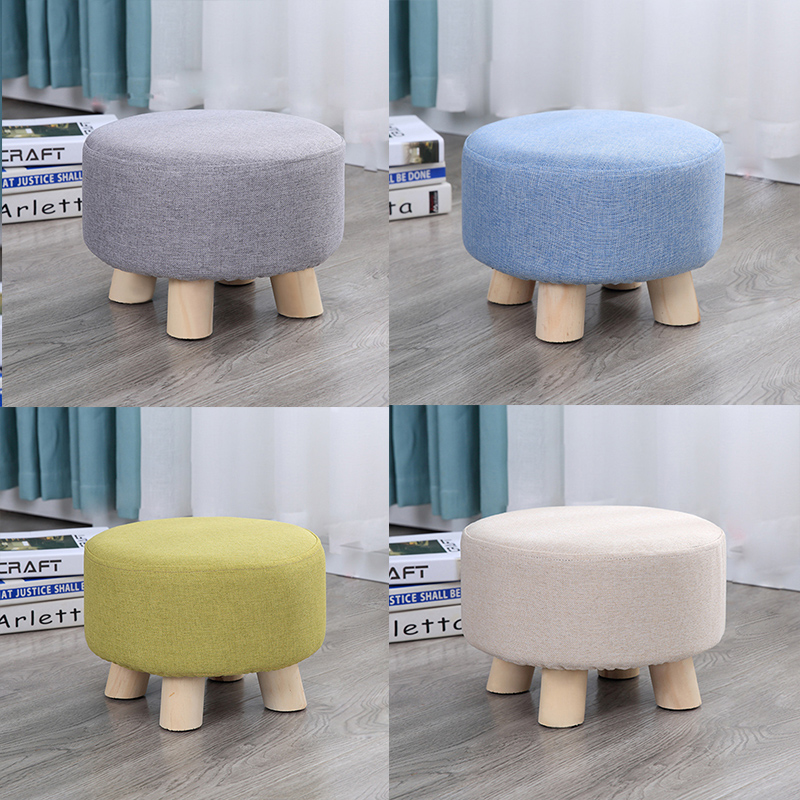 Household Creative Round Stool Sofa Footrest Stools with Detachable Co–  Qolture
