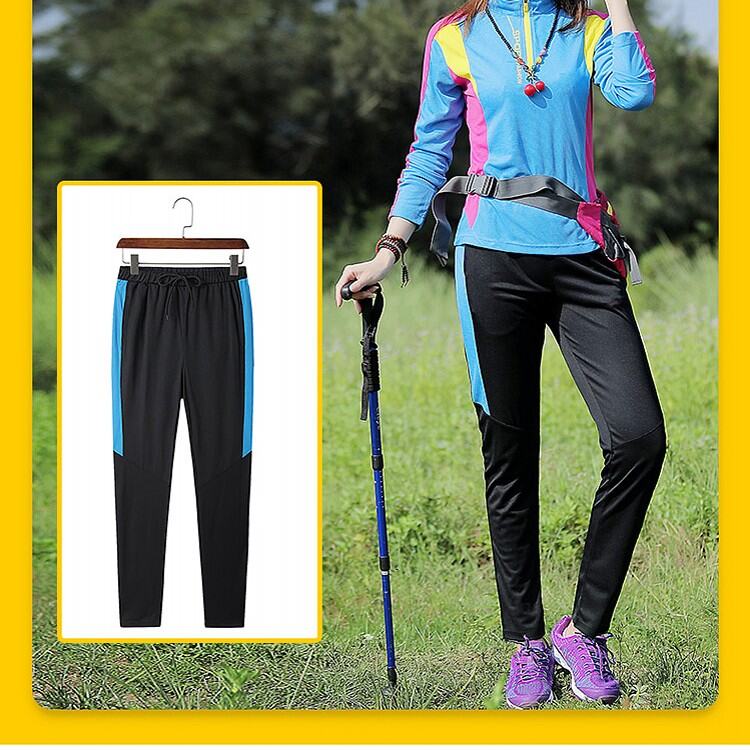 Outdoor Quick-Dry Pants Women's Summer Thin Hiking Hiking plus Size Slim  Looking Stretch Breathable Quick-Drying Pants Sports Trousers