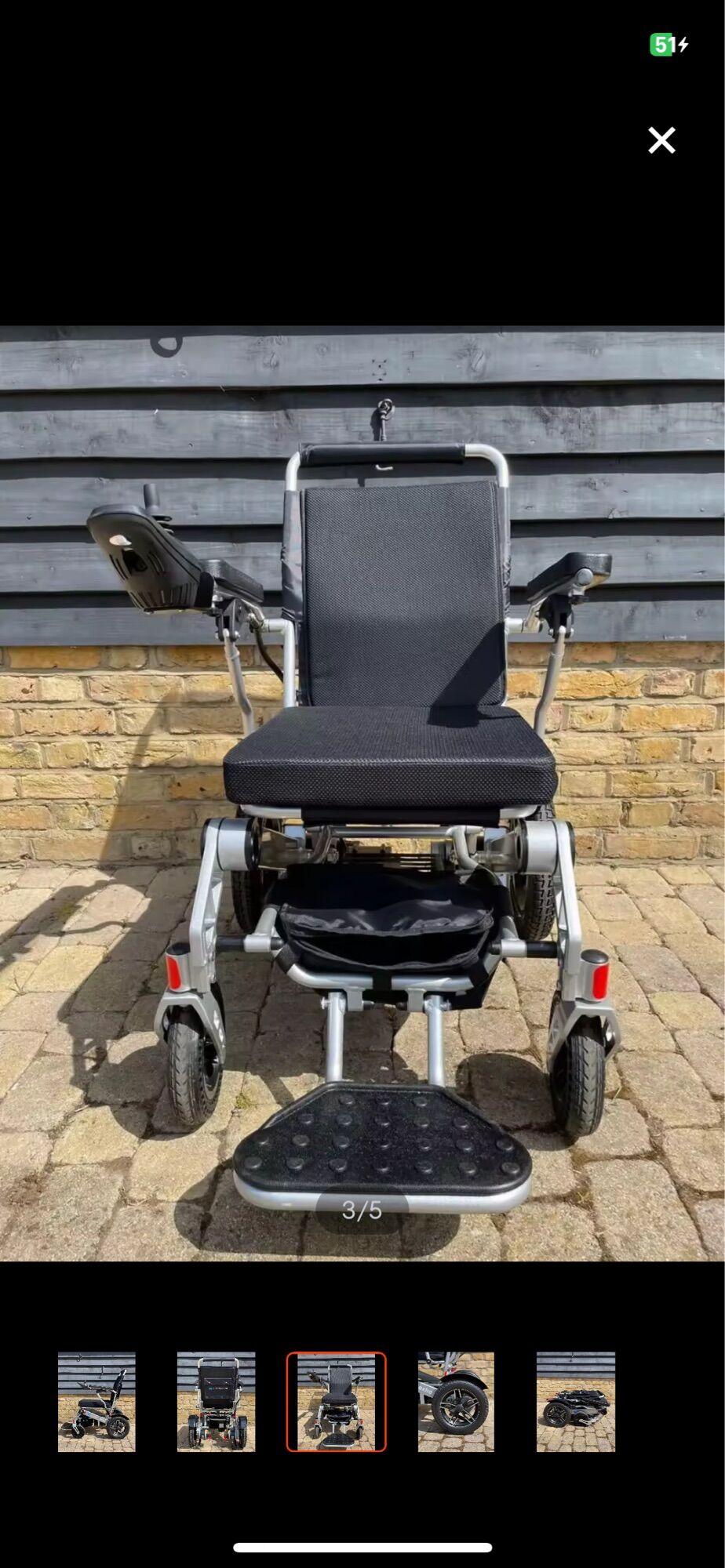 Brand new original Folding Electric Powered Wheelchair Portable