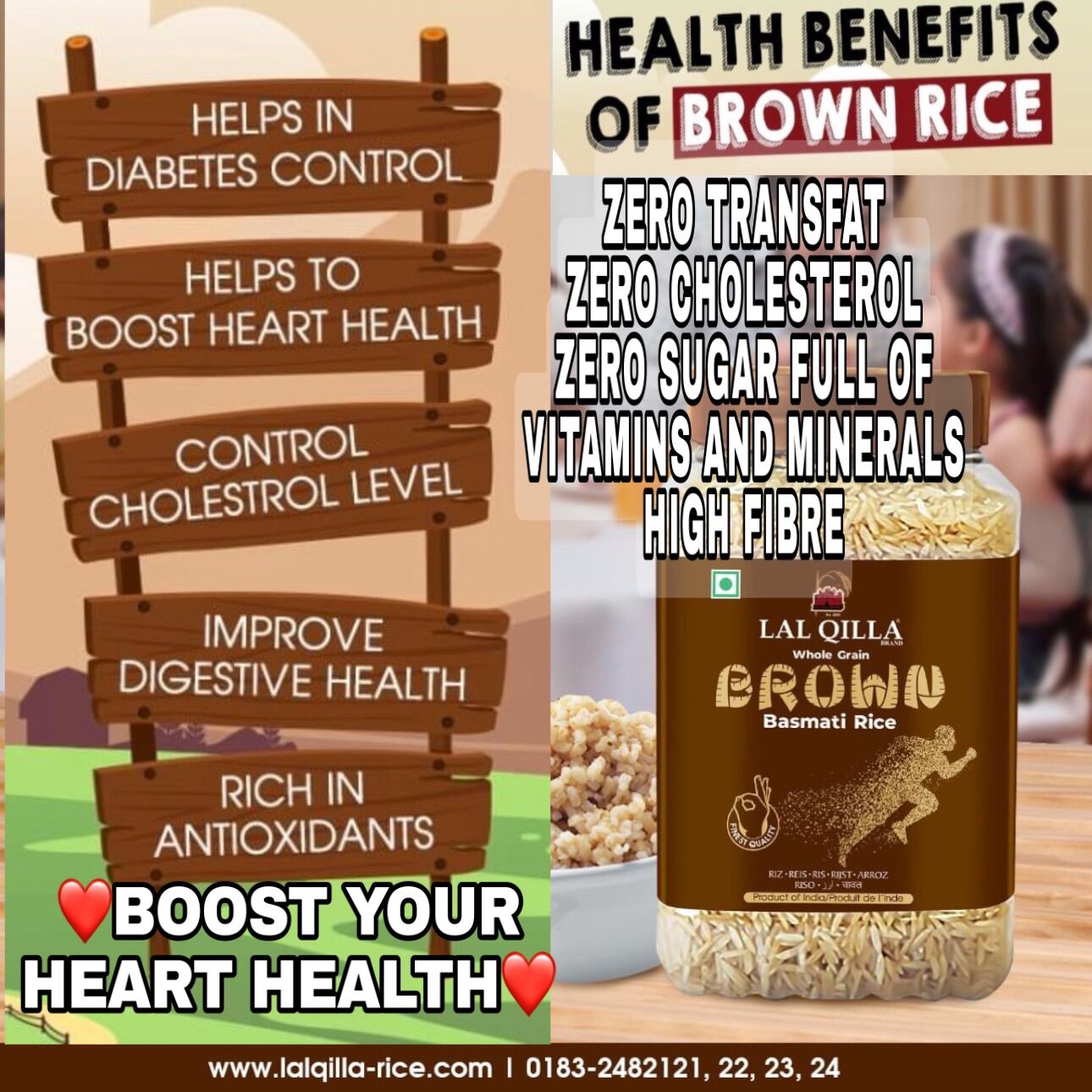 Sale! Lal Qilla Brown Basmati Rice Health Benefits Diebetes Control