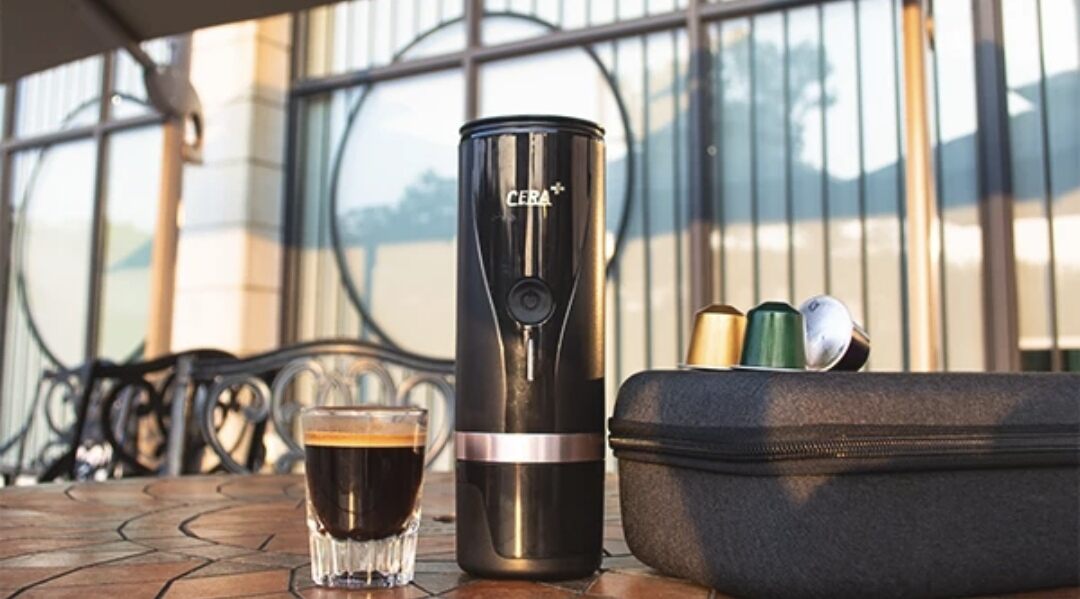 Cera + Portable coffee maker (PCM01)portable 2in1 Espresso machine maker (For Grind coffee and Nespresso Capsule). 