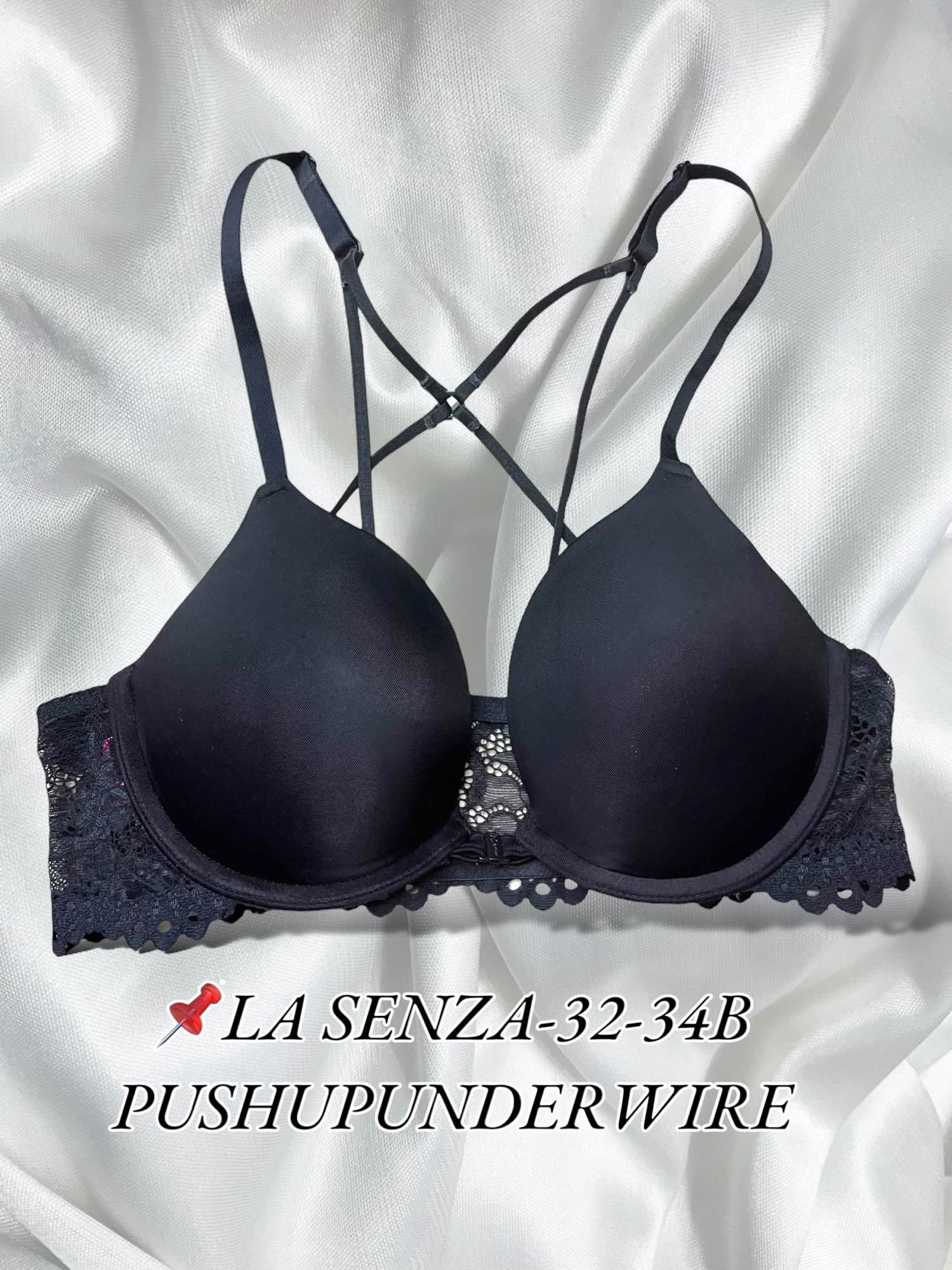 La SENZA, Intimates & Sleepwear, Lasenza Push Up Strapless Bra Black 34b