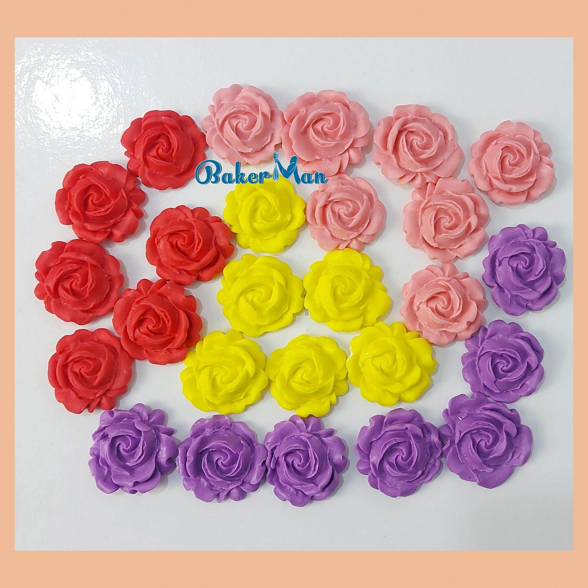 Edible Flower Cake Topper Edible Flower Cupcake Topper (1 piece) Bakerman Lazada PH