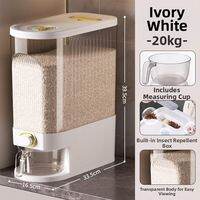 BEAUTISKY | Airtight Rice Storage Container Moisture-Proof Insect-Resistant Kitchen Food Dispenser with Sealed Design for Home Use 2026 Model