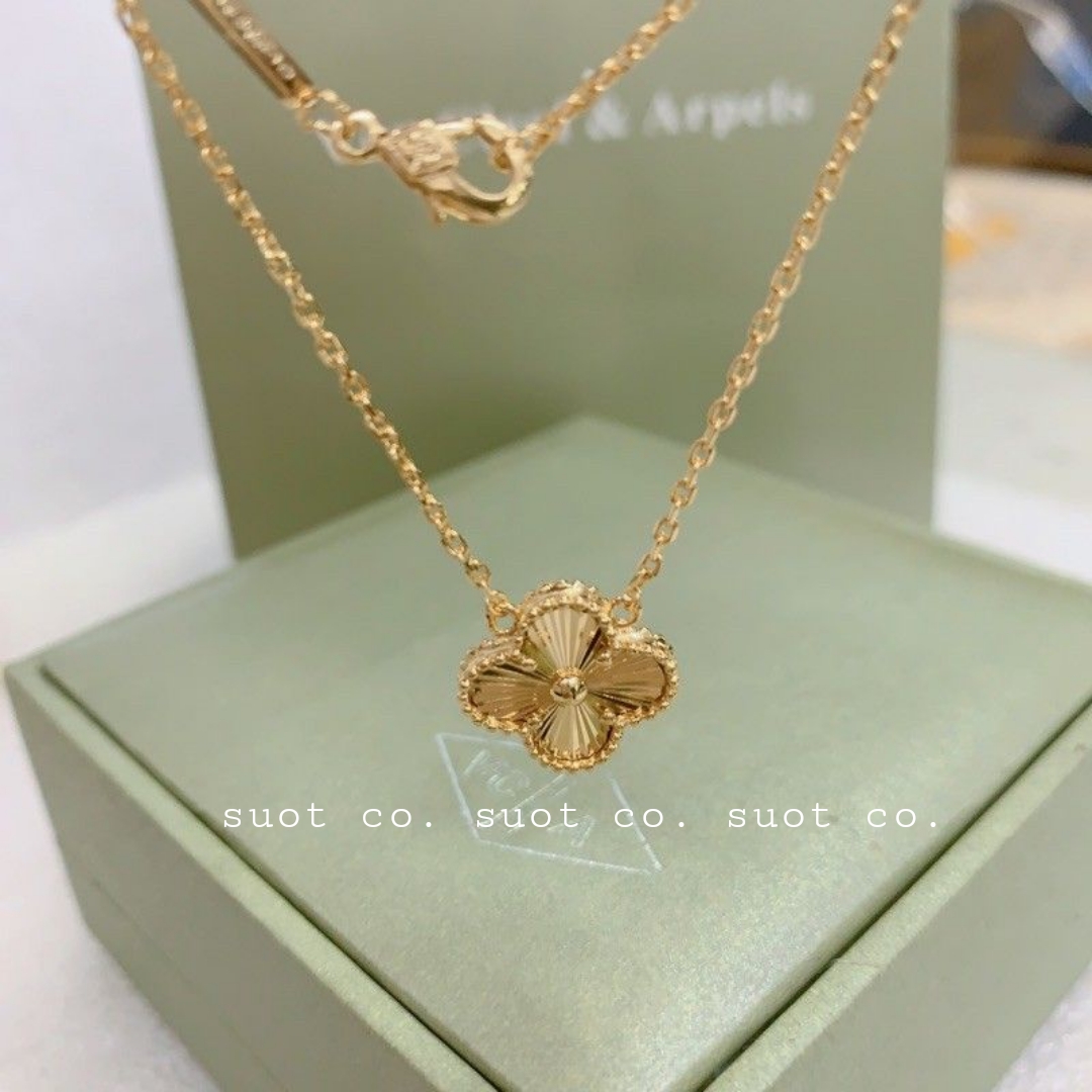 18K Saudi Gold V.C.A. Inspired Necklace | Shopee Philippines