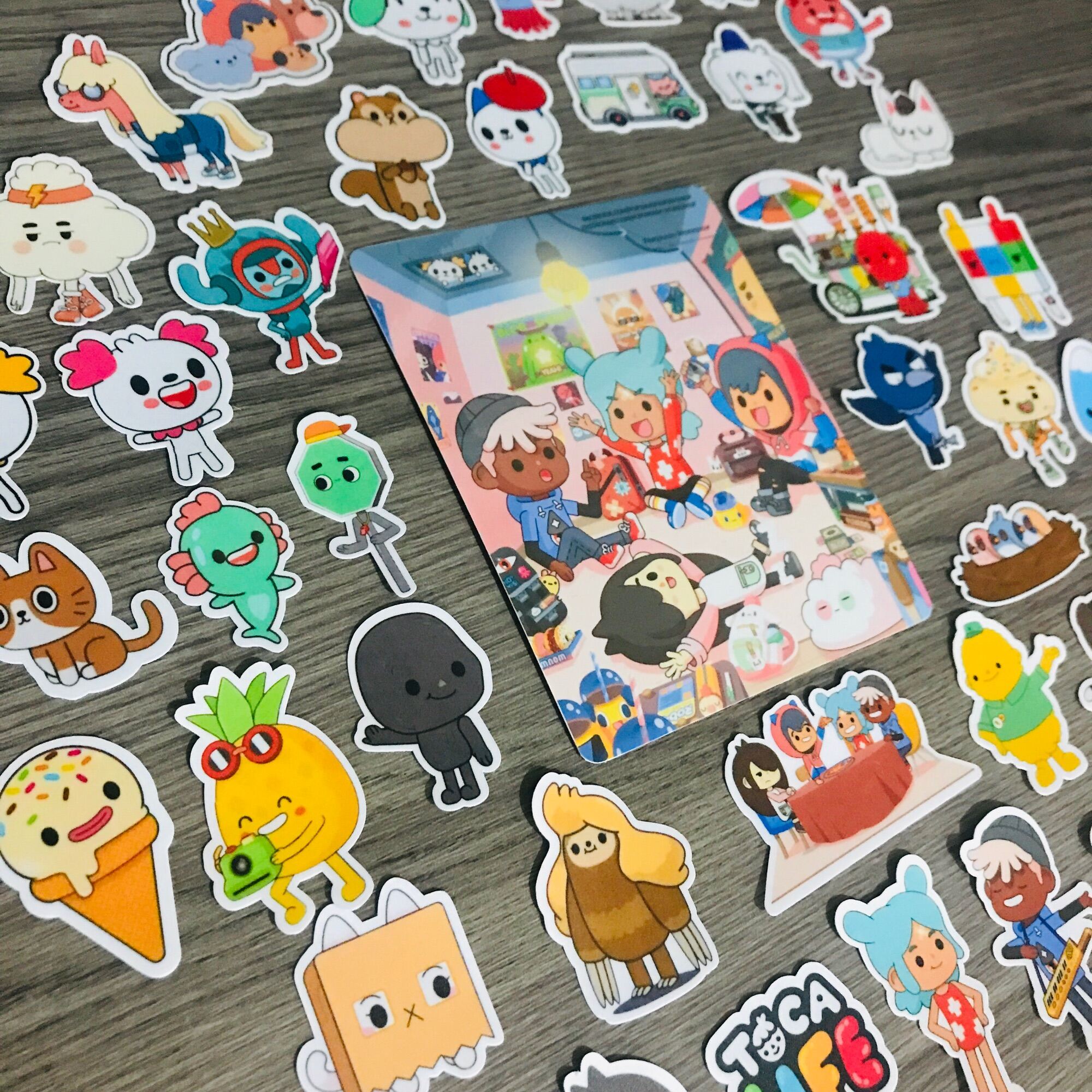 Toca Boca Toca Life Characters Laminated Vinyl Sticker Pack