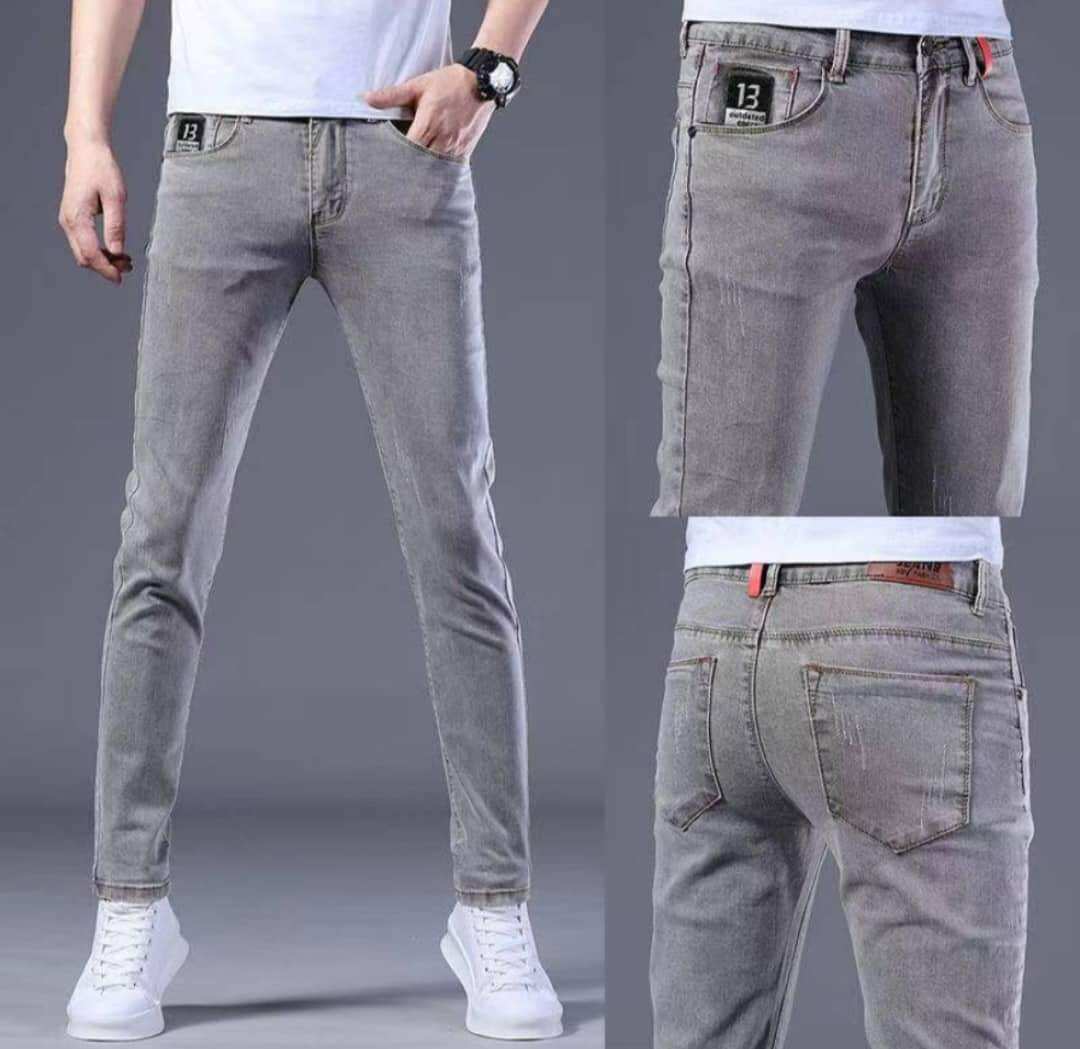 Grey sale denim pants