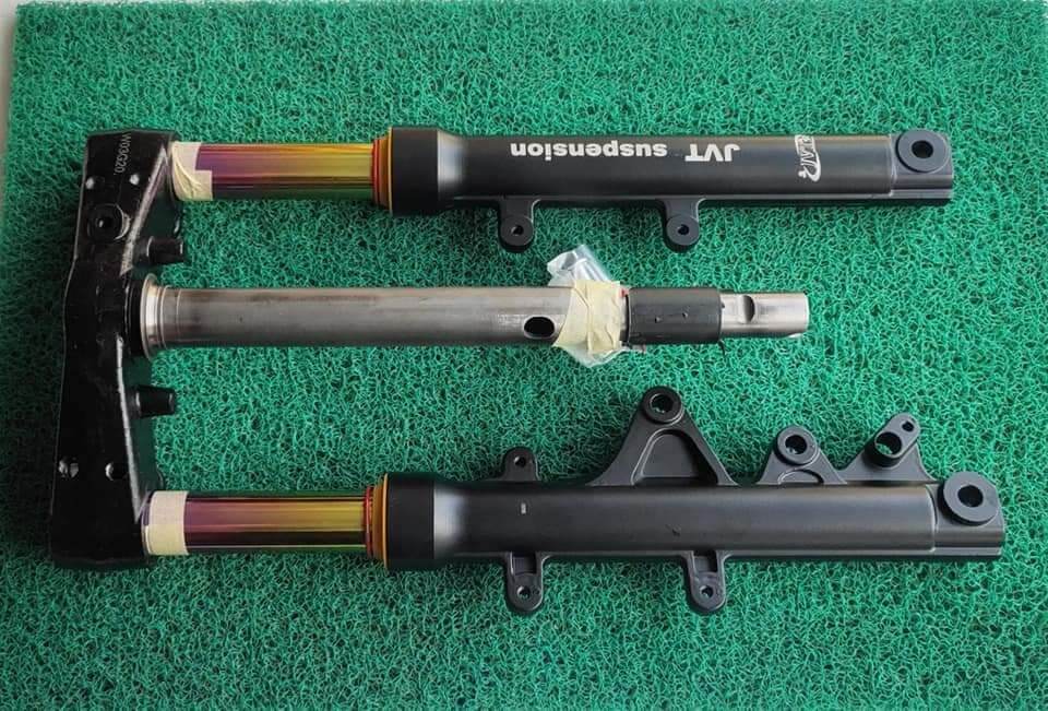 JVT FRONT SHOCK ASSEMBLY AEROX V1 V2 WITH PRE LOAD ADJUSTER Lazada PH