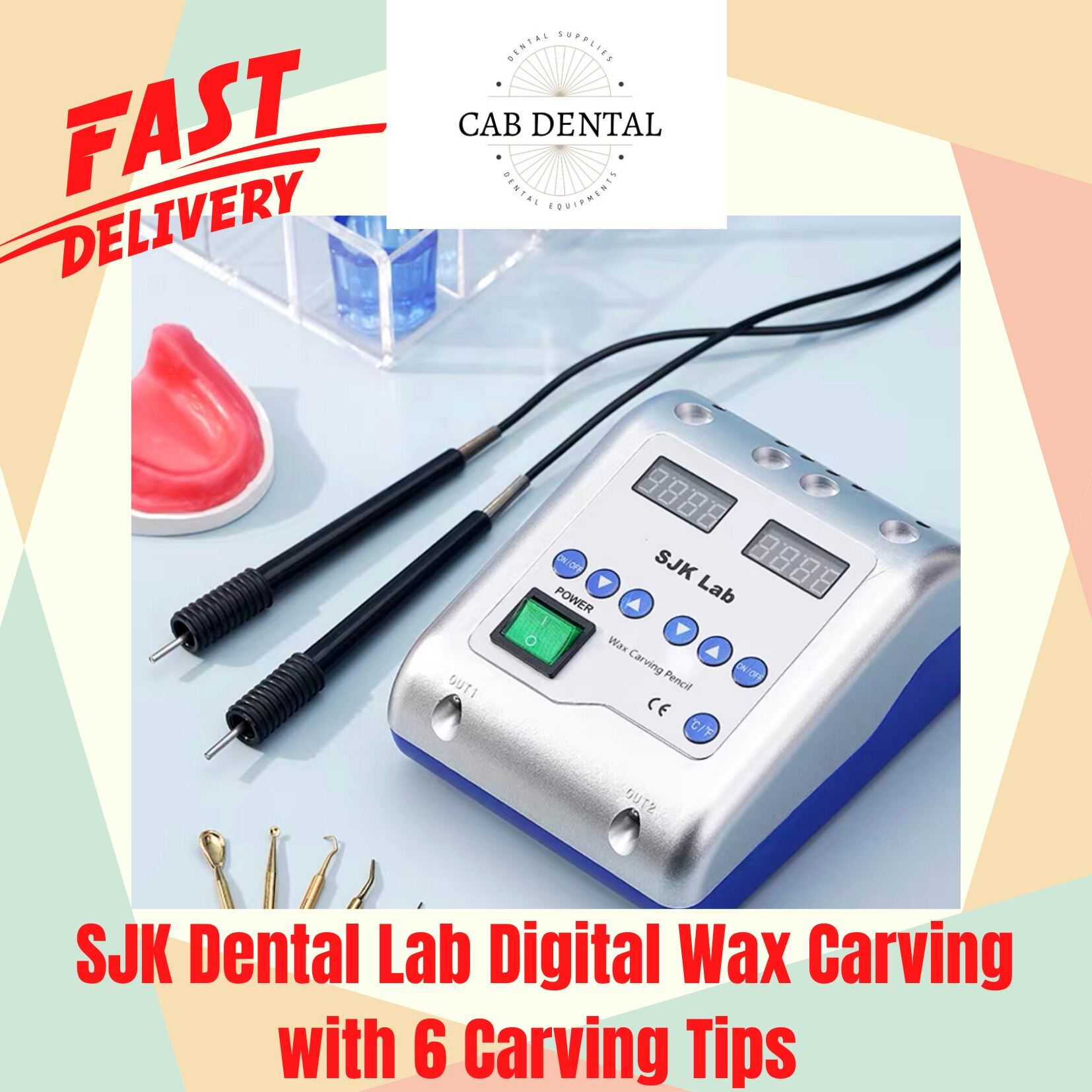 SJK Digital Dental Wax Carver with 6 Carving Pencil Tips Lazada PH