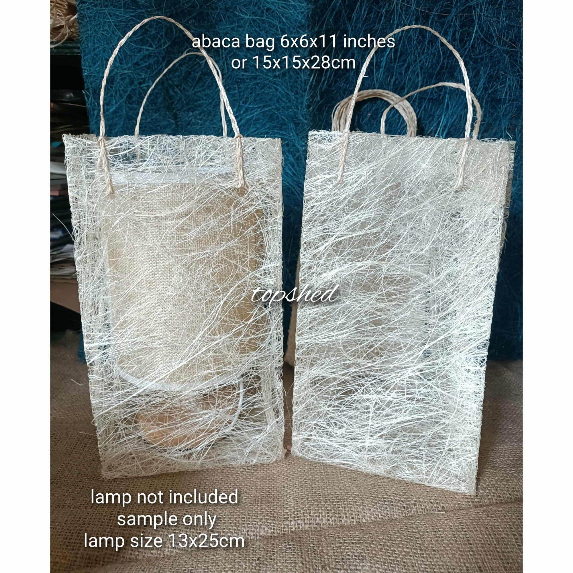Abaca bag 6x6x11abaca bag 6x6x14 Sinamay bags 6x6x11 gift bags native bags Bag for lamp