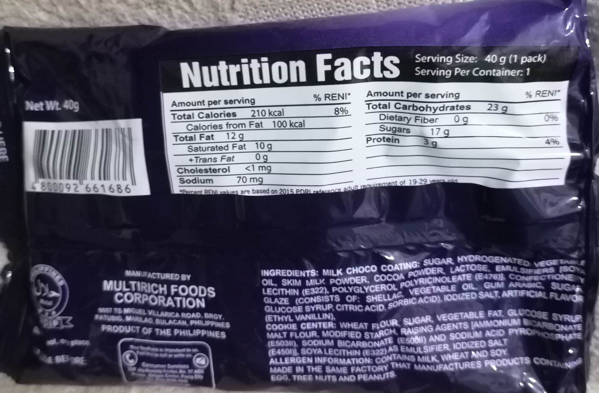 Choco mucho pop bites crunchy vanilla cookie coated with milk chocolate 40g. 