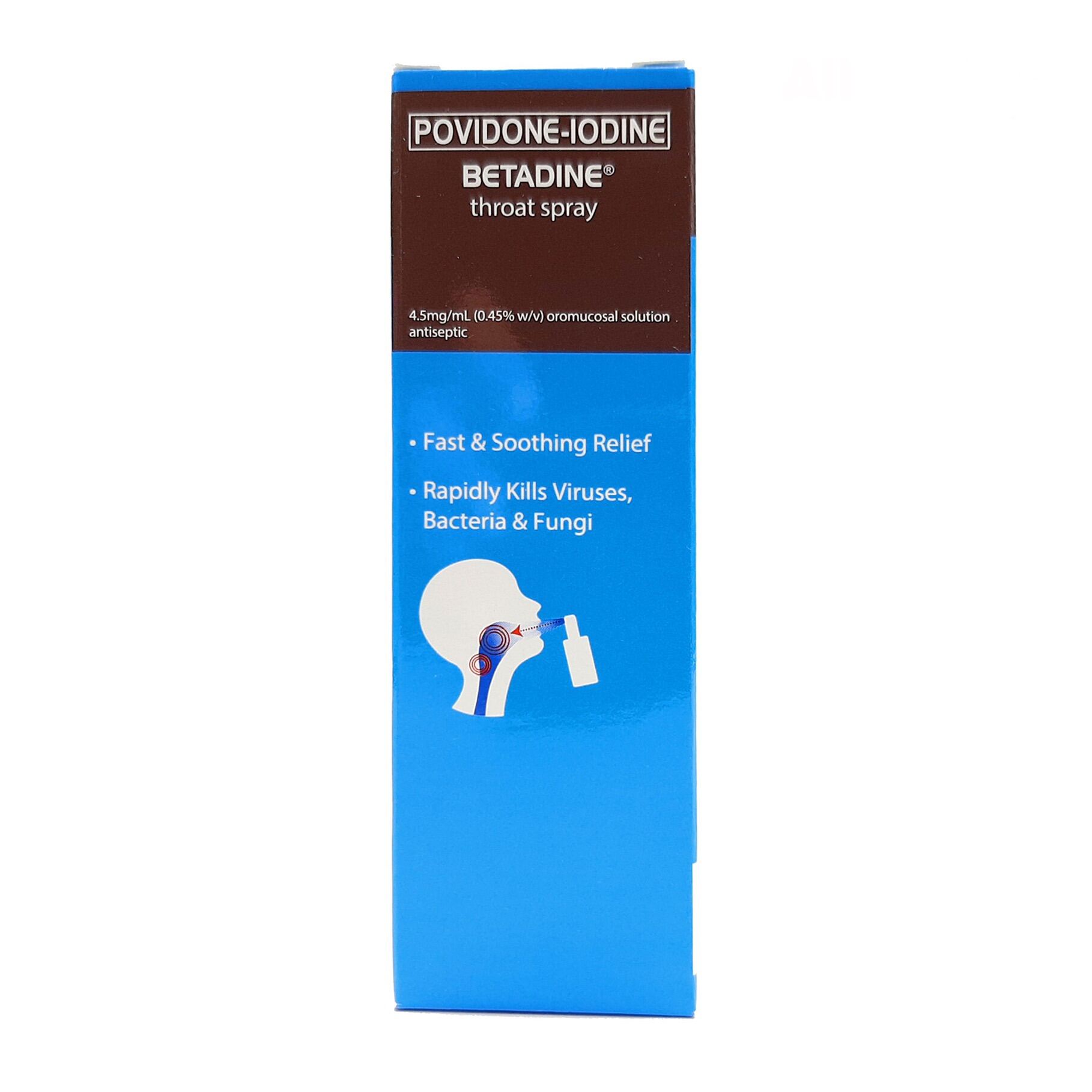 Povidone-Iodine Betadine Throat Spray 50mL