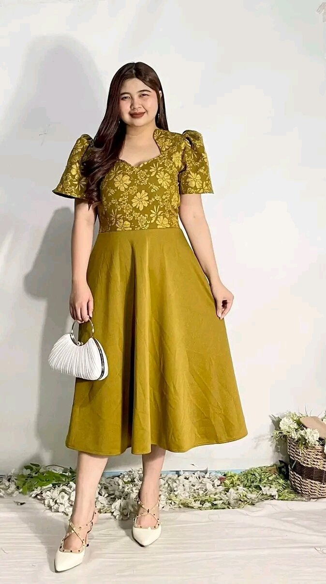 lazada dress for ladies Formal Dresses Women On Sale: V-Neck Crepe & Elegant Floral Satin Maxi Google_Instock