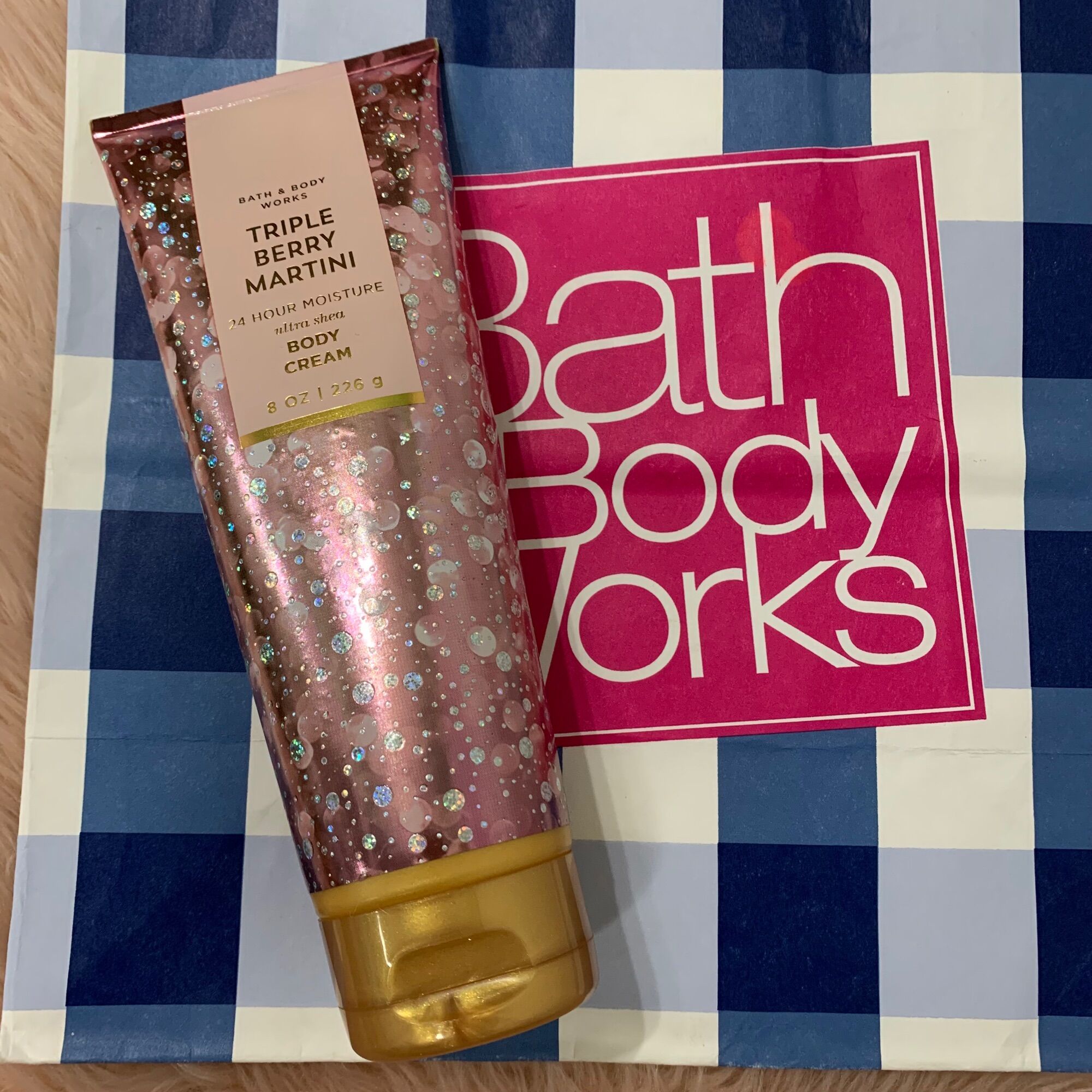 Bath & Body Works 24Hour Ultra Shea Body Cream 236ml Champagne Toast