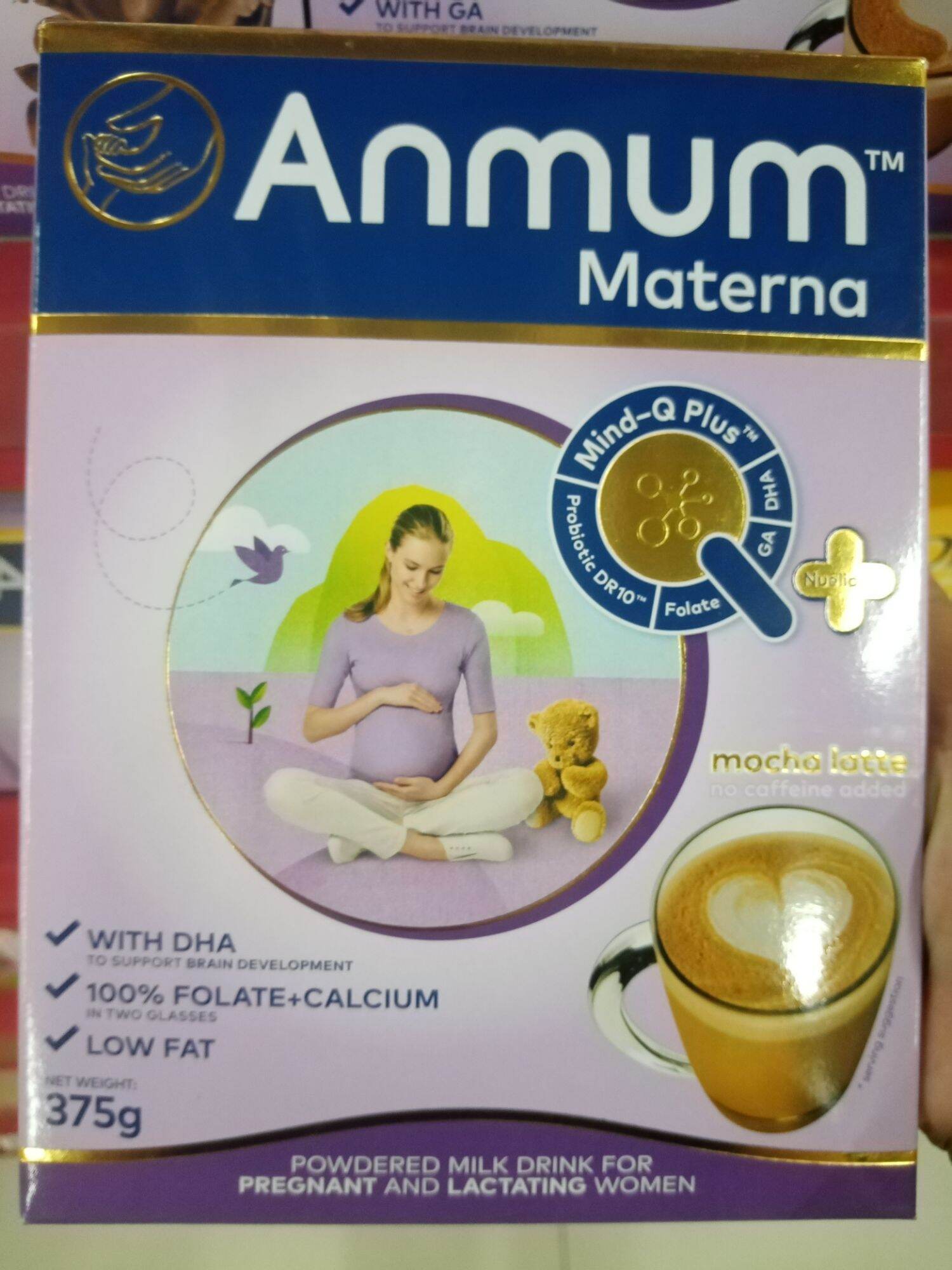 ANMUM MATERNA ,MOCHA LATTE ,375 GRAMS ,low fat Powdered milk drink for pregnant and lactating