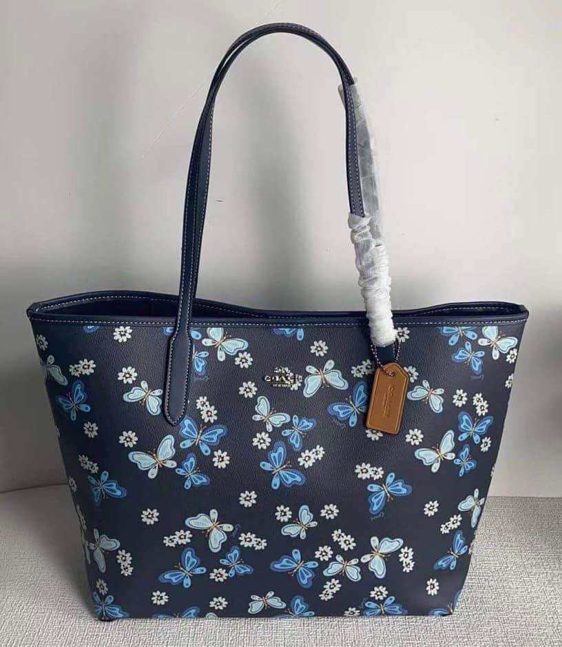 Coach Butterflies Tote Bags