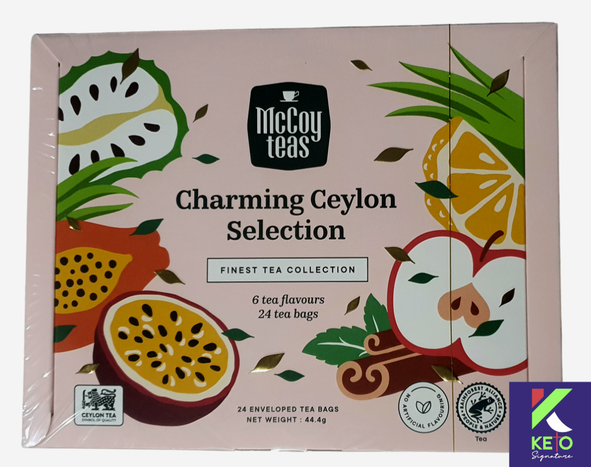 McCoy Charming Ceylon Collection / 6 Flavored Teas / 24 Enveloped Tea ...