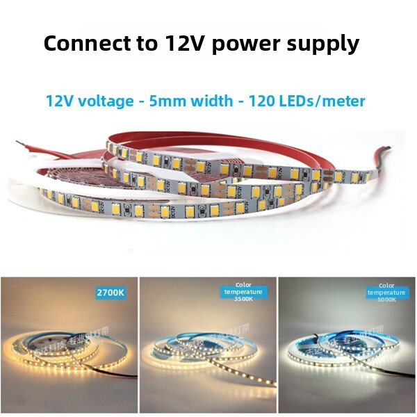 Cuttable and Paste Installable Strip Light 12v/24v 2700k/3500k/5000k