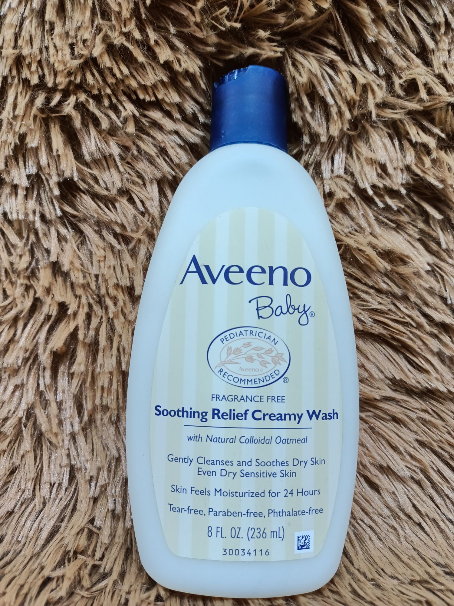 Buy Aveeno Baby Soothing Relief Fragrance Free Creamy Wash 236mL