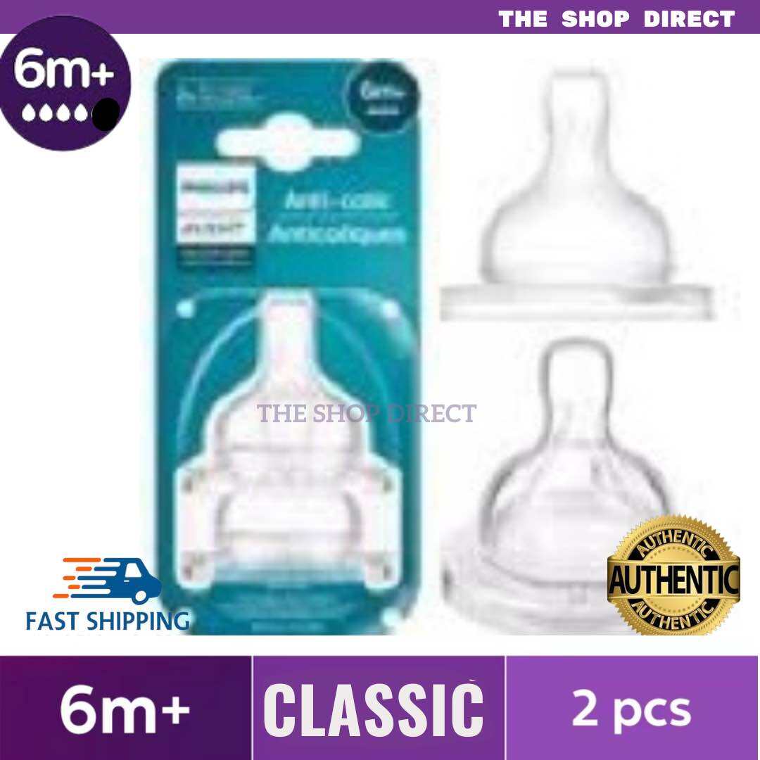 Avent Fast Flow Nipples 6M+ (2 Pack)