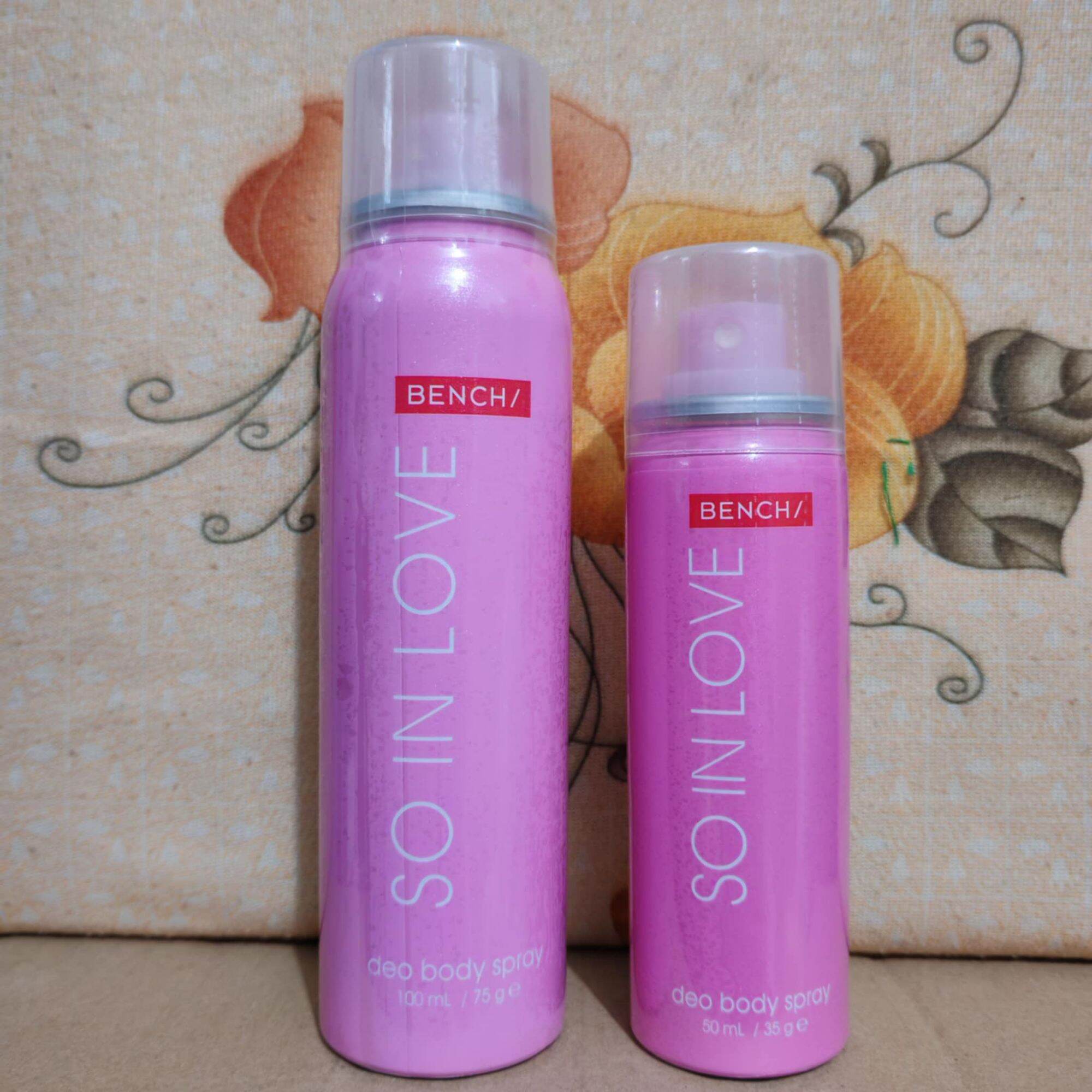 BENCH SO IN LOVE, TICKLED PINK 香水 bench body spray SO IN LOVE / TICKLED PINK / BARE MO NOT 100ml