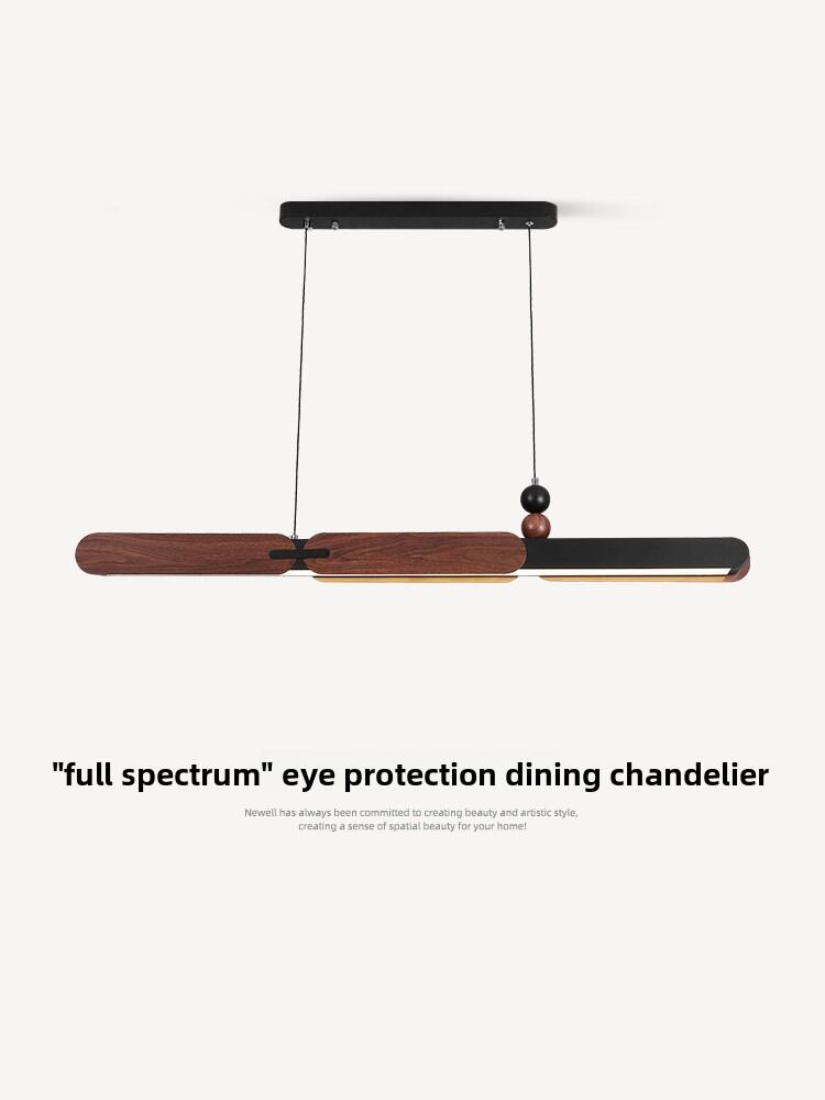 NSWR | Vintage Style Walnut Wood Italian Minimalist Linear Full Spectrum Eye Protection Dining Table Bar Lamp - Brand NSWR Presyo 4,822 Piso*Libreng Shipping