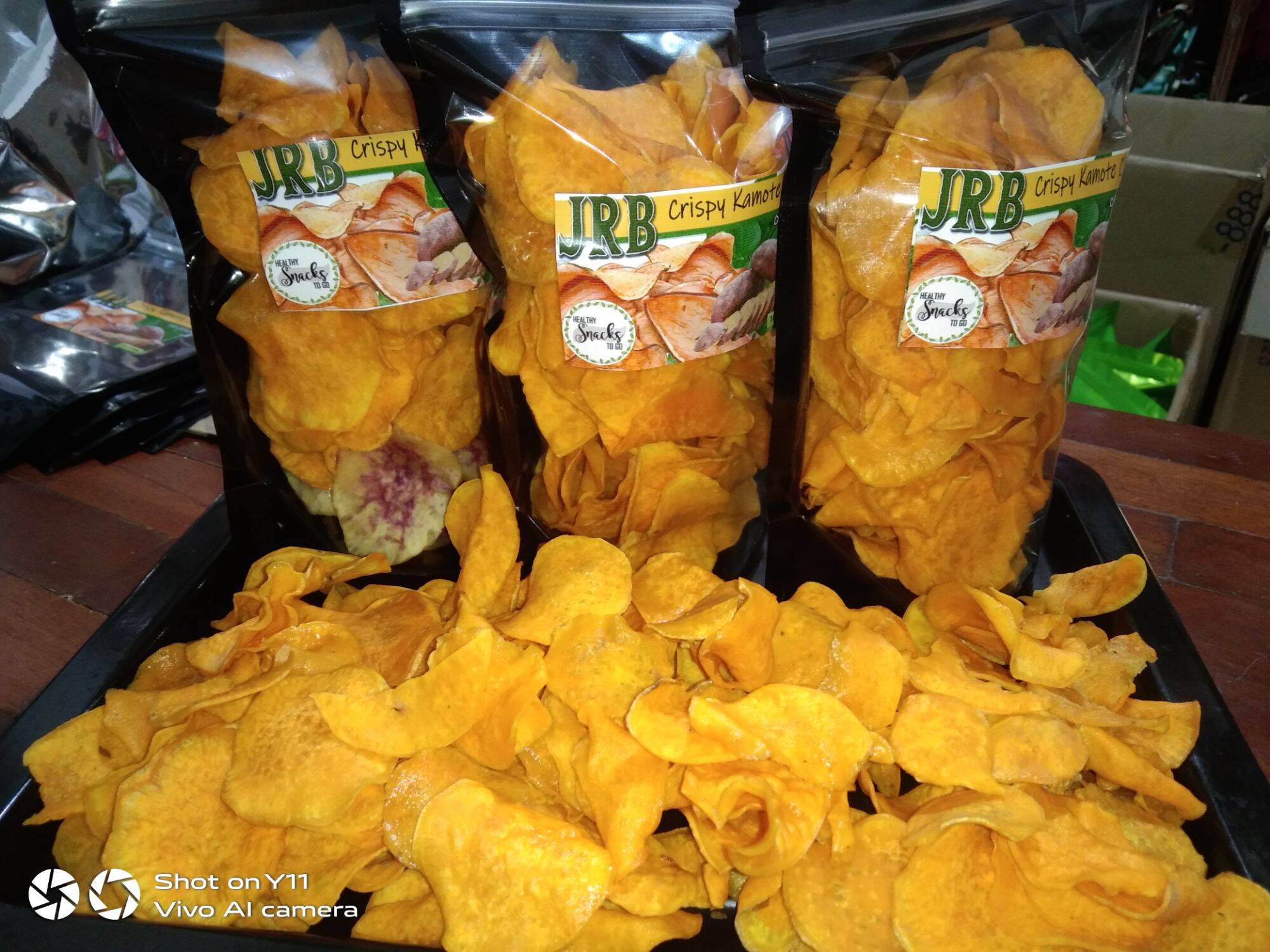 JRB's Crispy Sweet Potato Kamote Chips Organic Unsweetened 💯 real