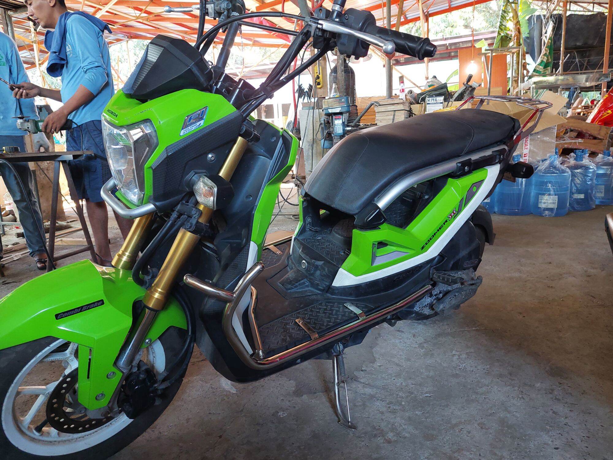 stainless crash guard with mdl bracket honda zoomer x Lazada PH