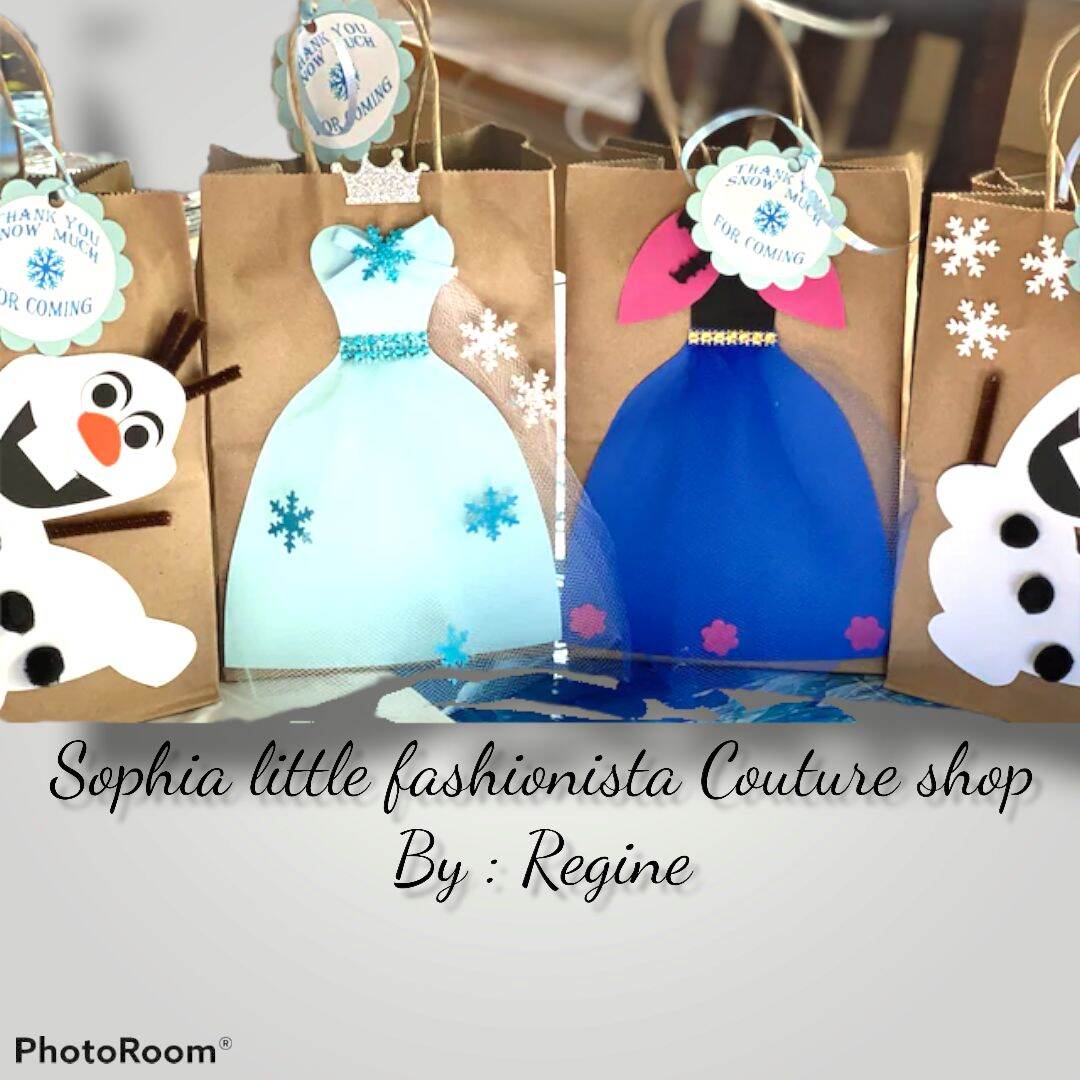 Frozen Party Favor Bags / Queen Elsa / Princess Anna / Olaf