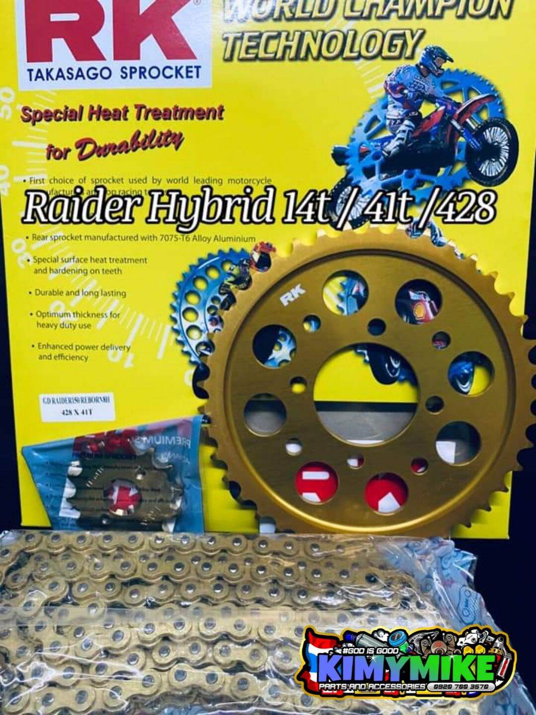 raider 150 carb stock sprocket size