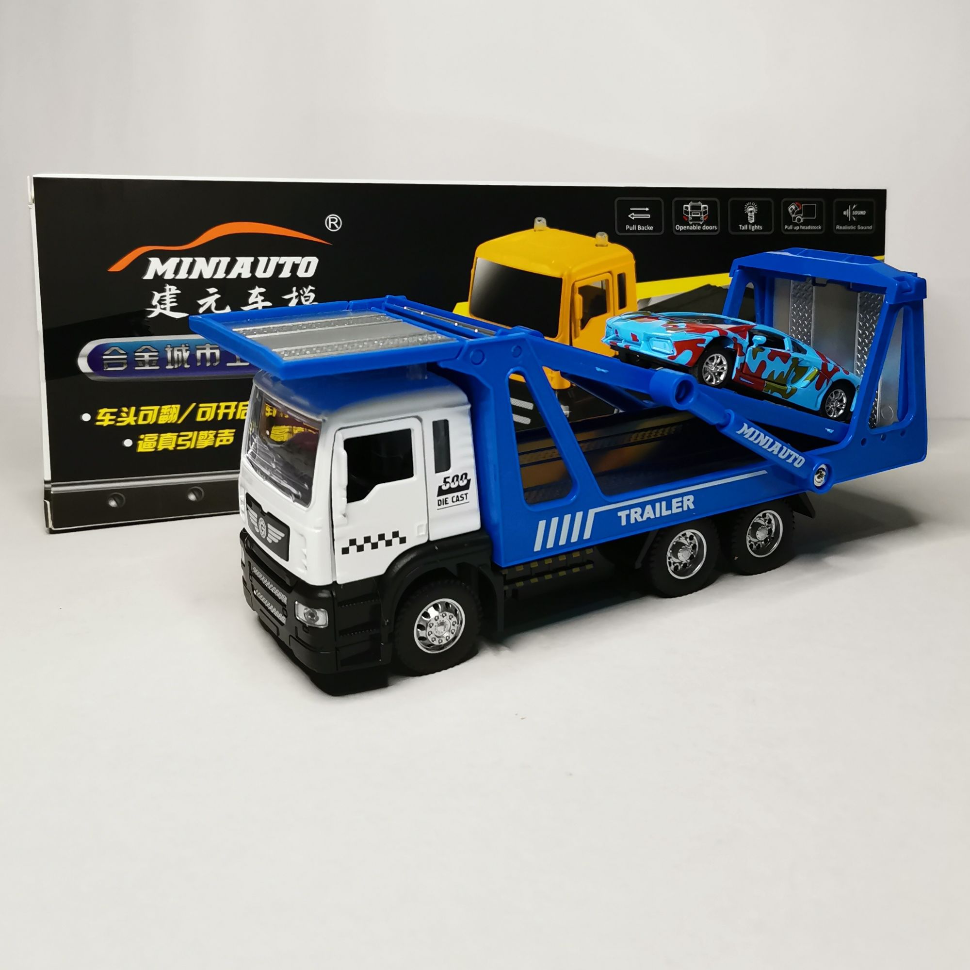 diecast truck and trailers
