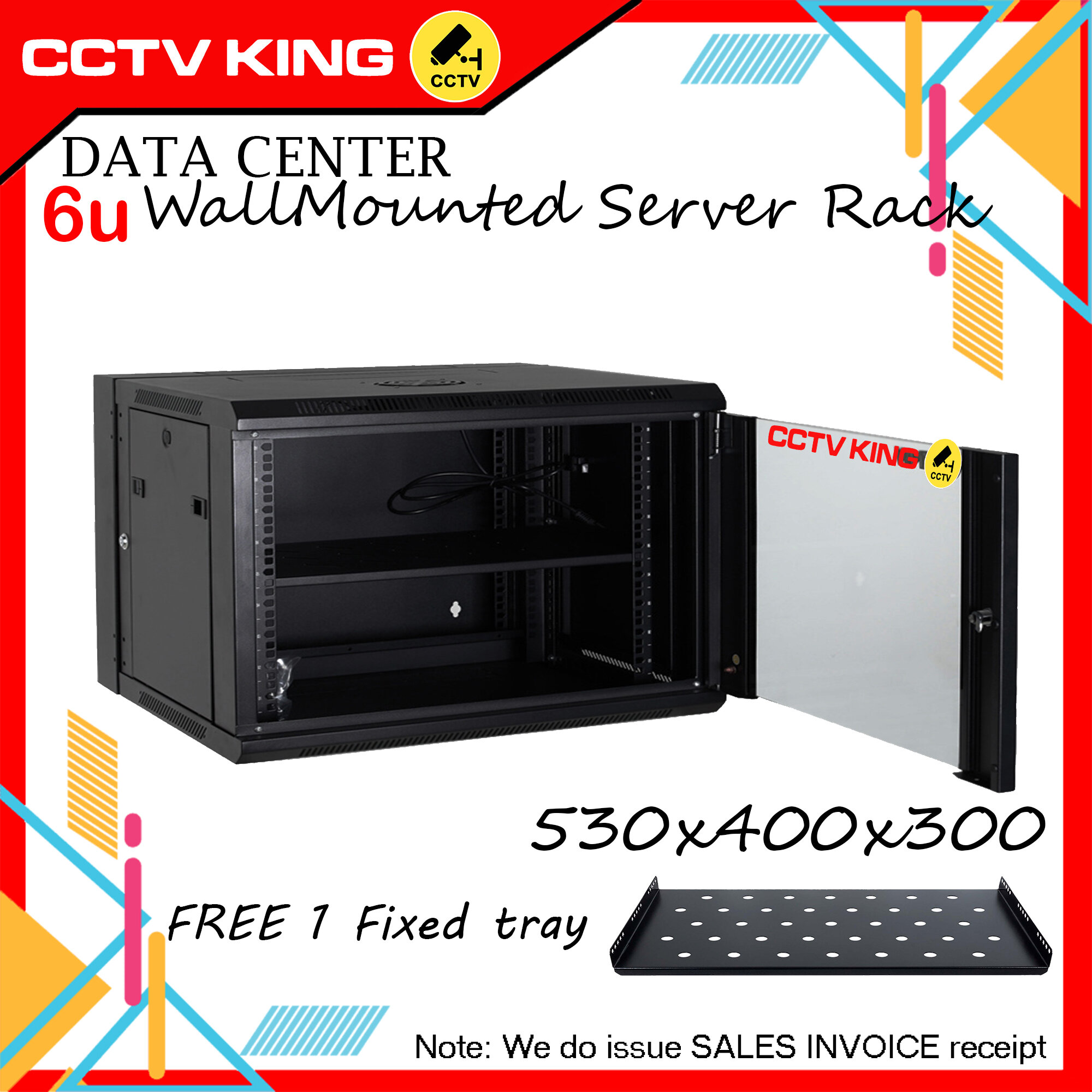 CCTV King 6U Data Rack / Server Cabinet / Data Cabinet / Server Rack ...