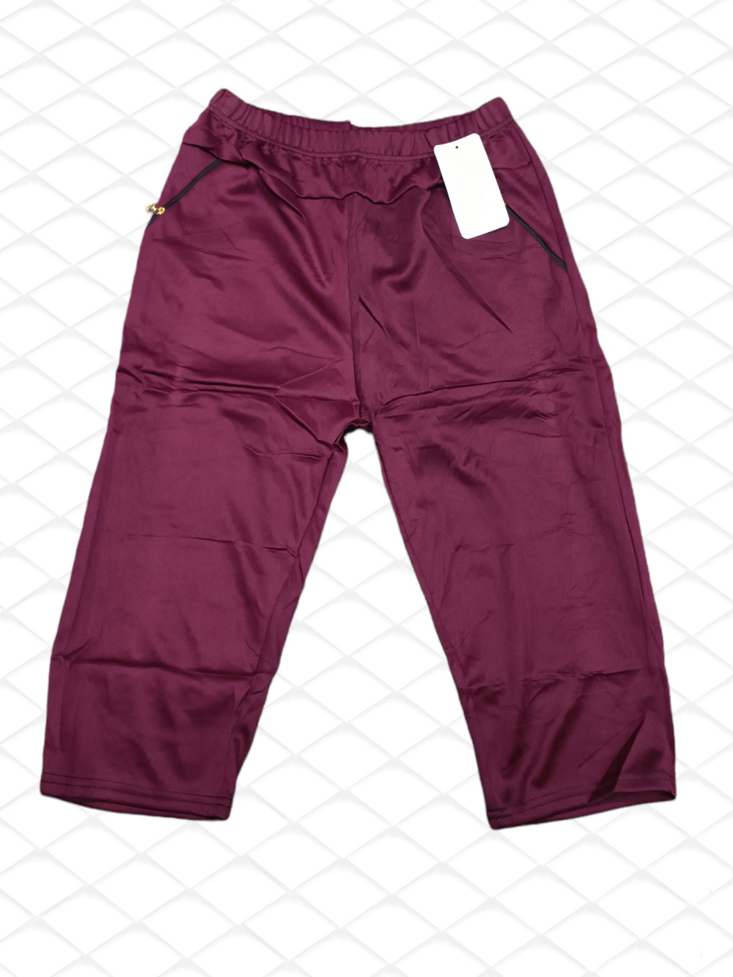 Women's Cotton Pants 7/8 Summer Pants Comfortable Loose Solid