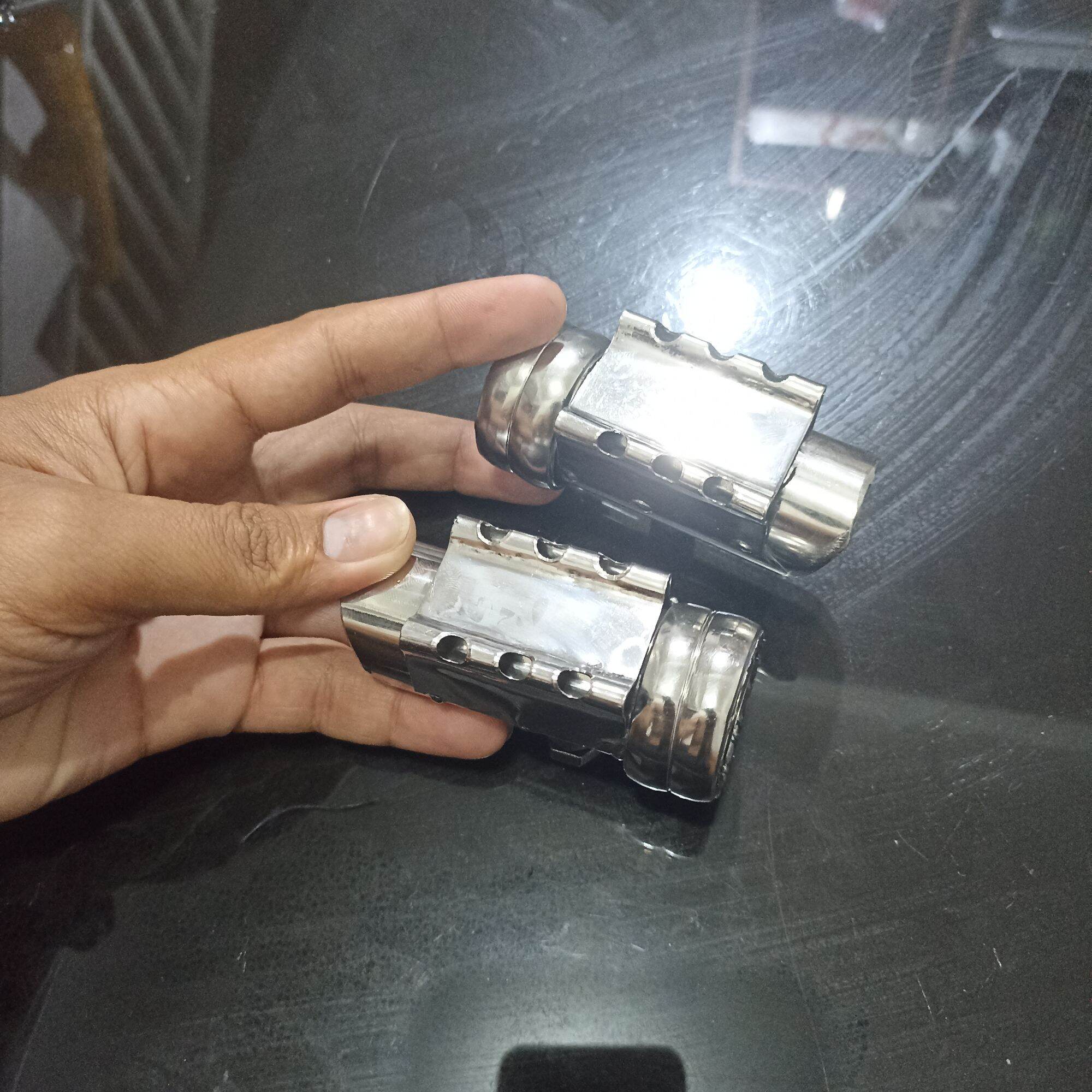 Stainless universal foot rest. Lazada PH