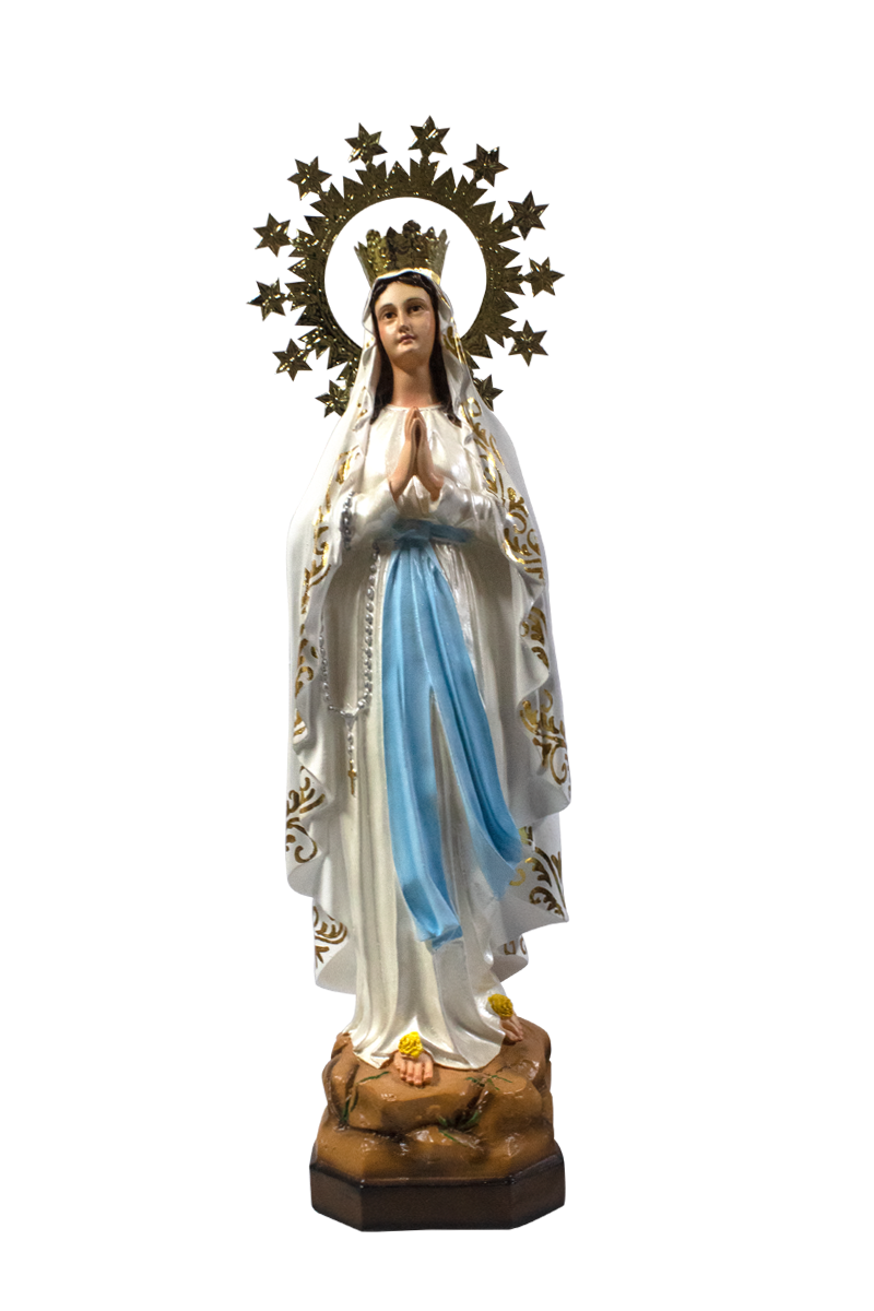 Our Lady of Lourdes [Patroness of Bodily Ills] (29in.) - Religious ...