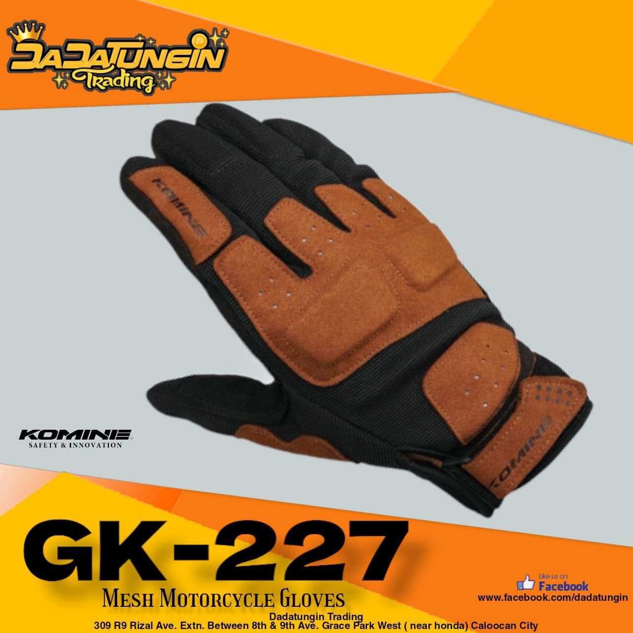 Kominé Mesh Motorcycle Riding Gloves GK227