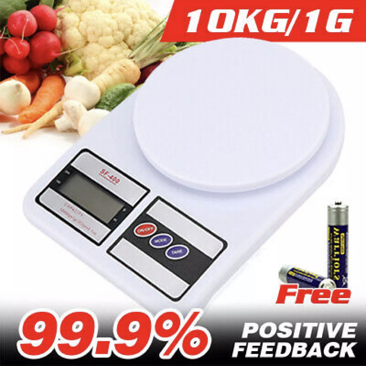High Quality Kitchen Scale - Measure Tools - Electronic Scale Digital LCD –  Weight Machine (10kg/1g)