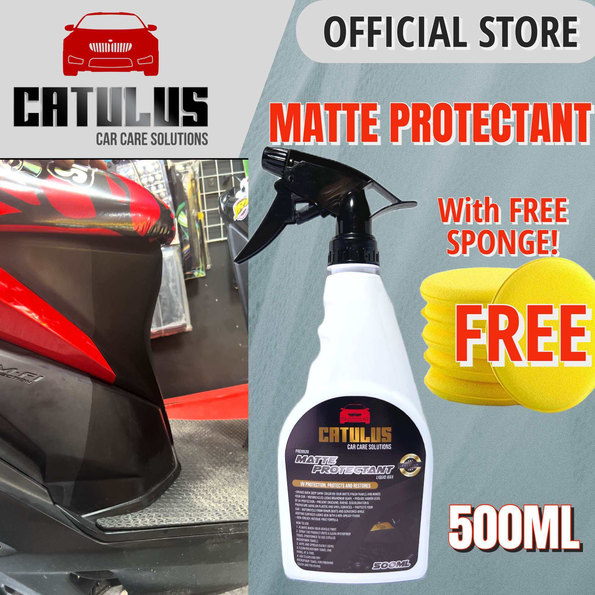 Matte Finish Protectant 500ML matte polish Armor coat nongreasy