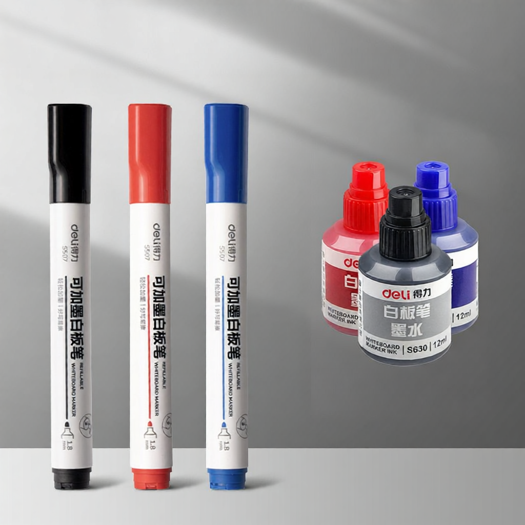 deli | Refillable Large Capacity Erasable Non-toxic Teacher-use Whiteboard Marker