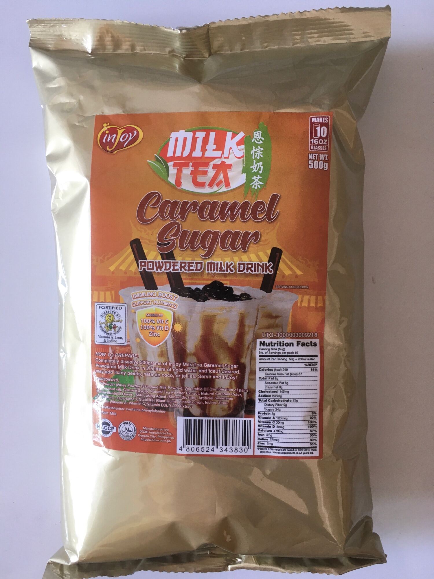 INJOY CARAMEL SUGAR POWDERED MILK DRINK 500G Lazada PH