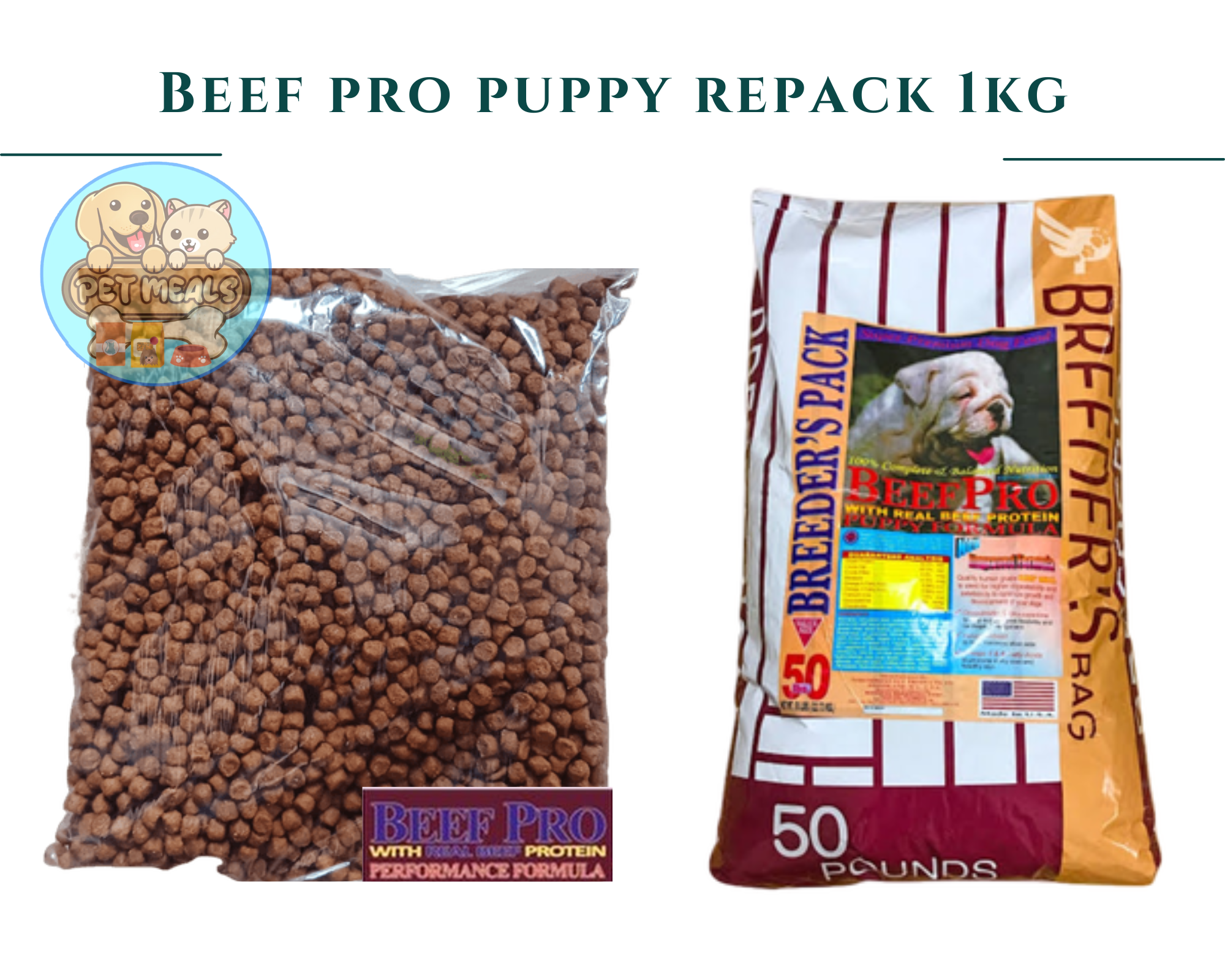 Beef Pro Dogfood Adult Puppy 1kg Lazada PH