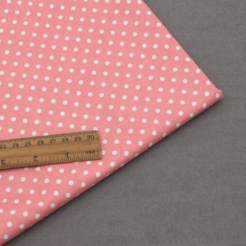 Pure Cotton Polka Dot Print Fabric for DIY Clothing Handmade Home Decorations Full Cotton Shu Silk Geometric Pattern