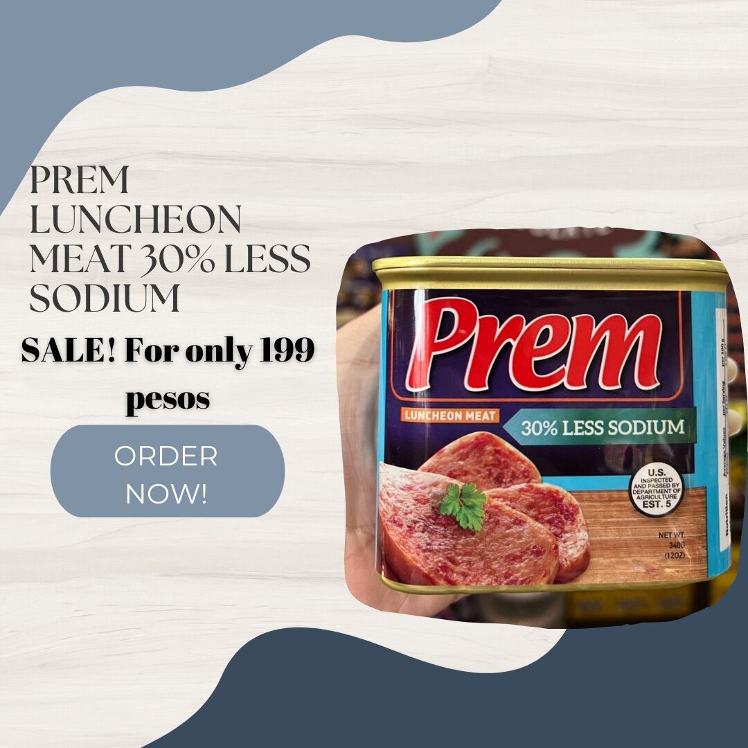 Prem Pork Luncheon Meat Original 30 Less Sodium 50 Less Fat