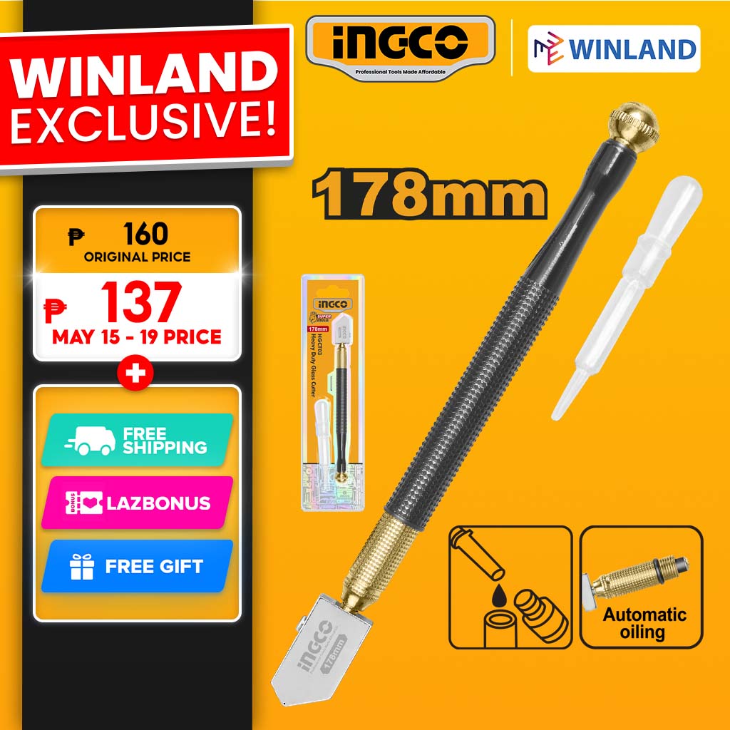Winland Diamond Glass Cutter INGCO HGCT03 - Industrial Grade
