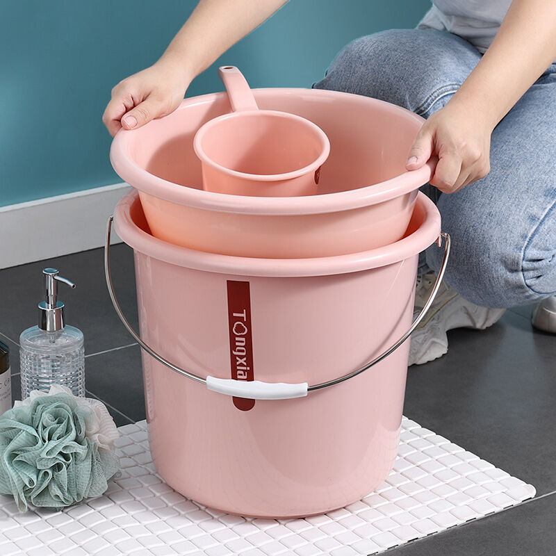 Pink bucket with best sale lid